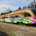 FOTO: Vandaalid värvisid Elroni rongi üleni kirjuks