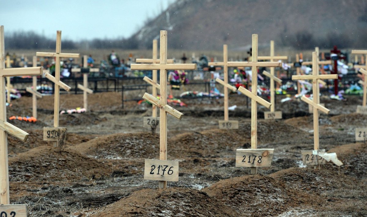 Кладбище неизвестных солдат в Донецке