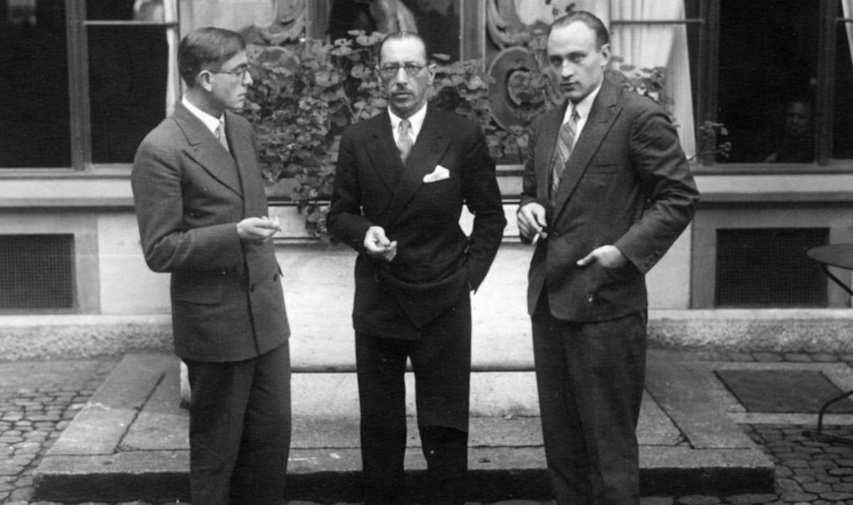 Conrad Beck, Igor Stravinsky ja Paul Sacher