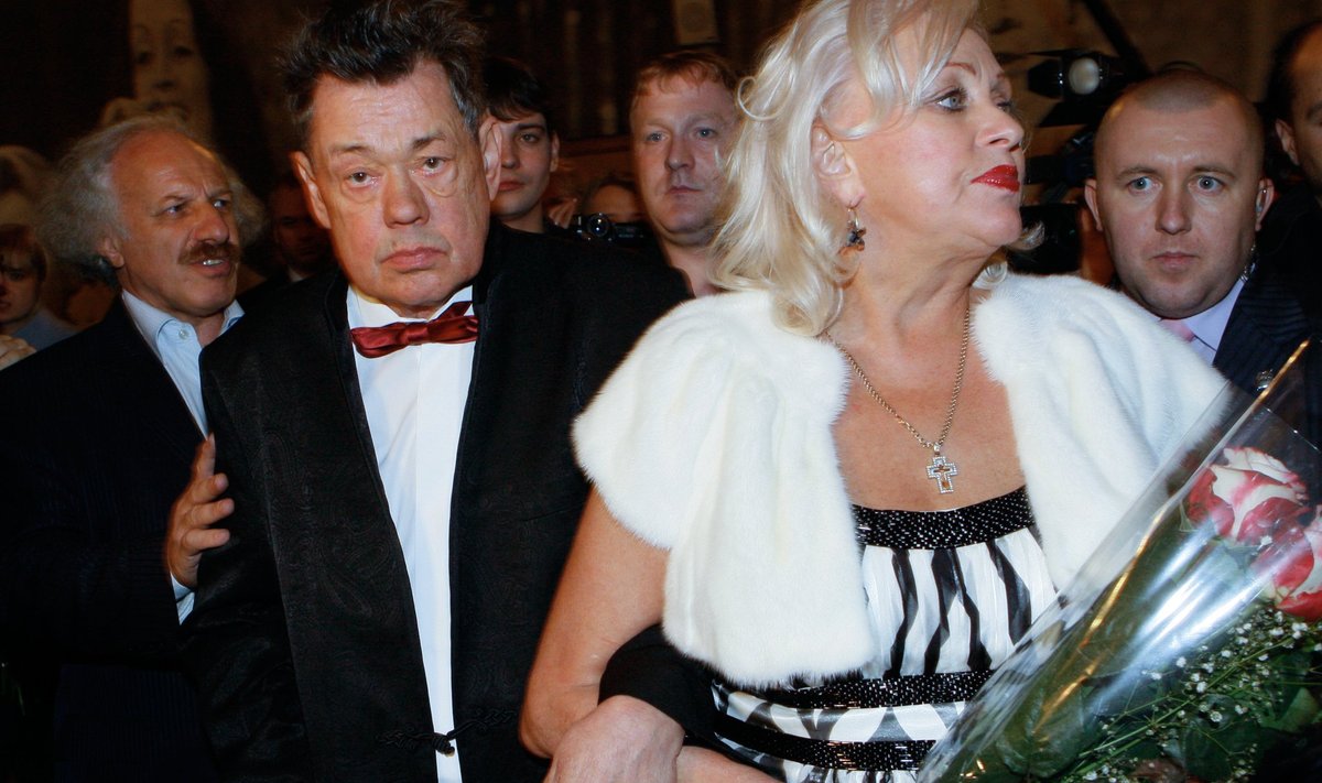People's Artist of Russia Nikolai Karachentsov and his wife Lyudmila Porgina