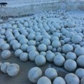 FOTOD: Siberi rannale ilmus mitutuhat hiiglaslikku lumepalli
