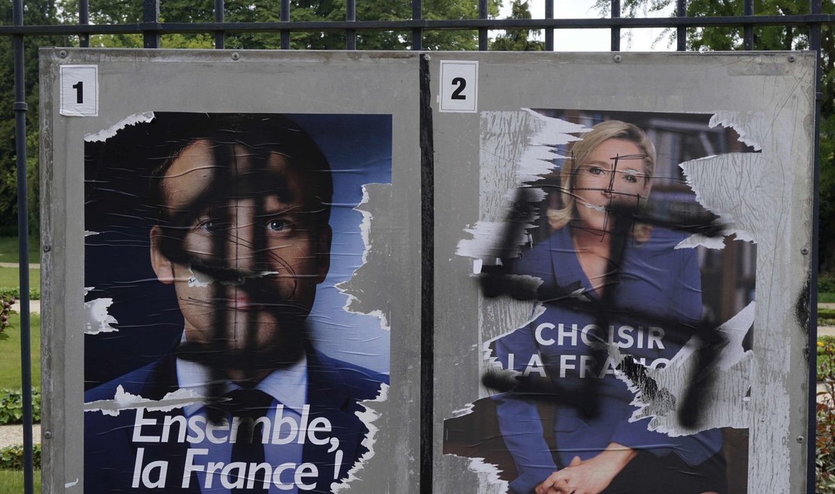 Prantsusmaa valib pühapäeval presidendivalimistel Emmanuel Macroni ja Marine Le Peni vahel