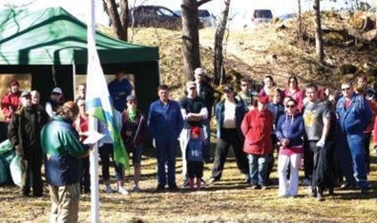 2012. aasta sügisel Ääsmäe ja Tagametsa külade ühiskoosolekul valitud lipp heisati esimest korda selle aasta “Teeme Ära Talgute” avamisel