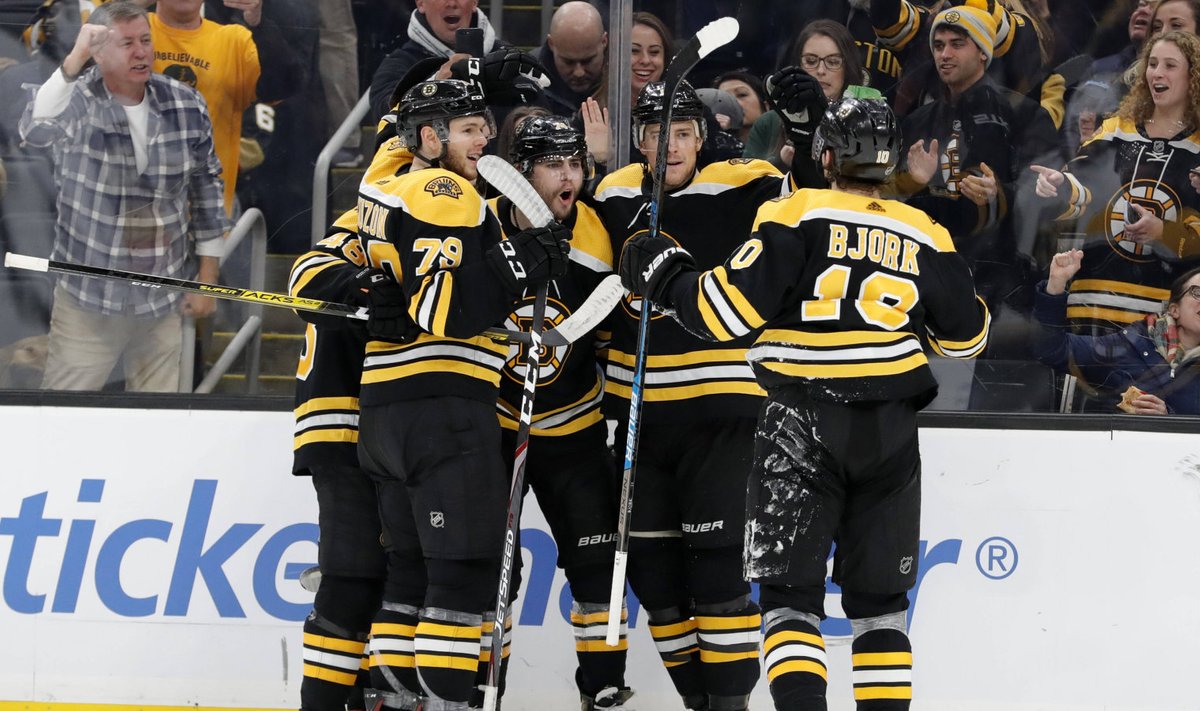Hooaja pooleli jäämise hetkel hoidis põhiturniiril liidrikohta Boston Bruins.