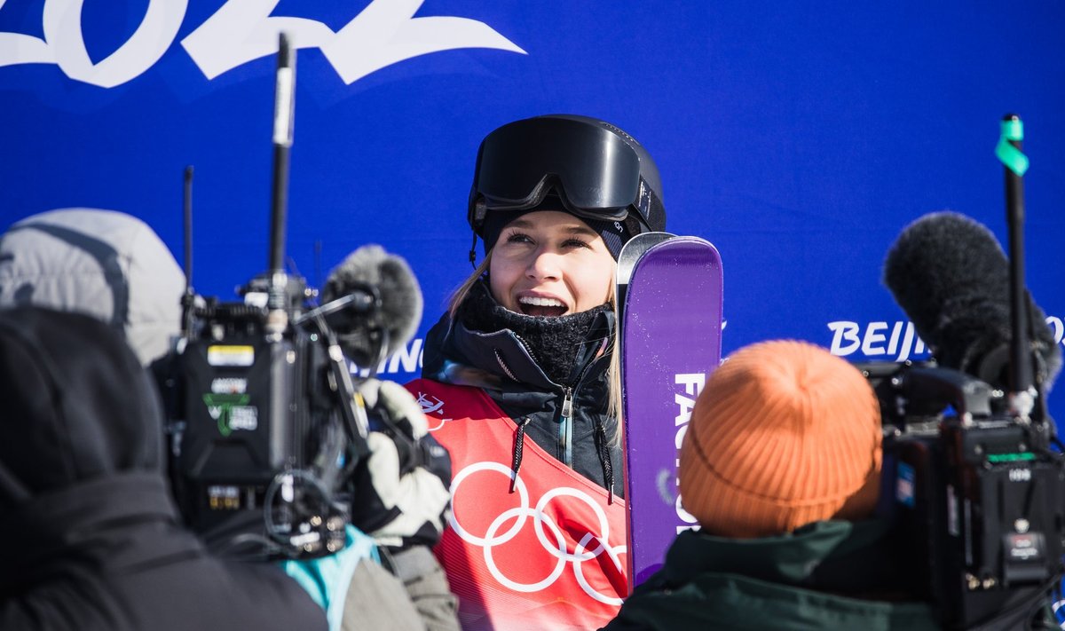 Kelly Sildaru Pekingi olümpia rennisõidu finaalis
