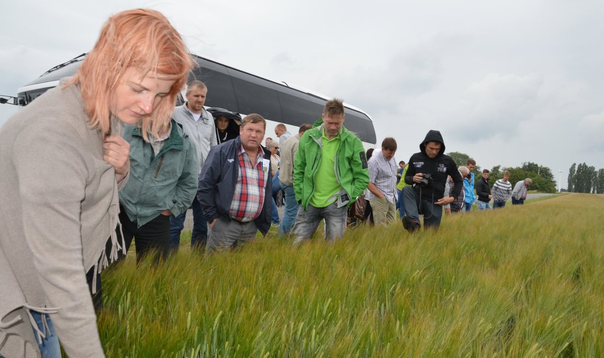 Eesti põllumehed õppereisil Borgeby põllupäevale.