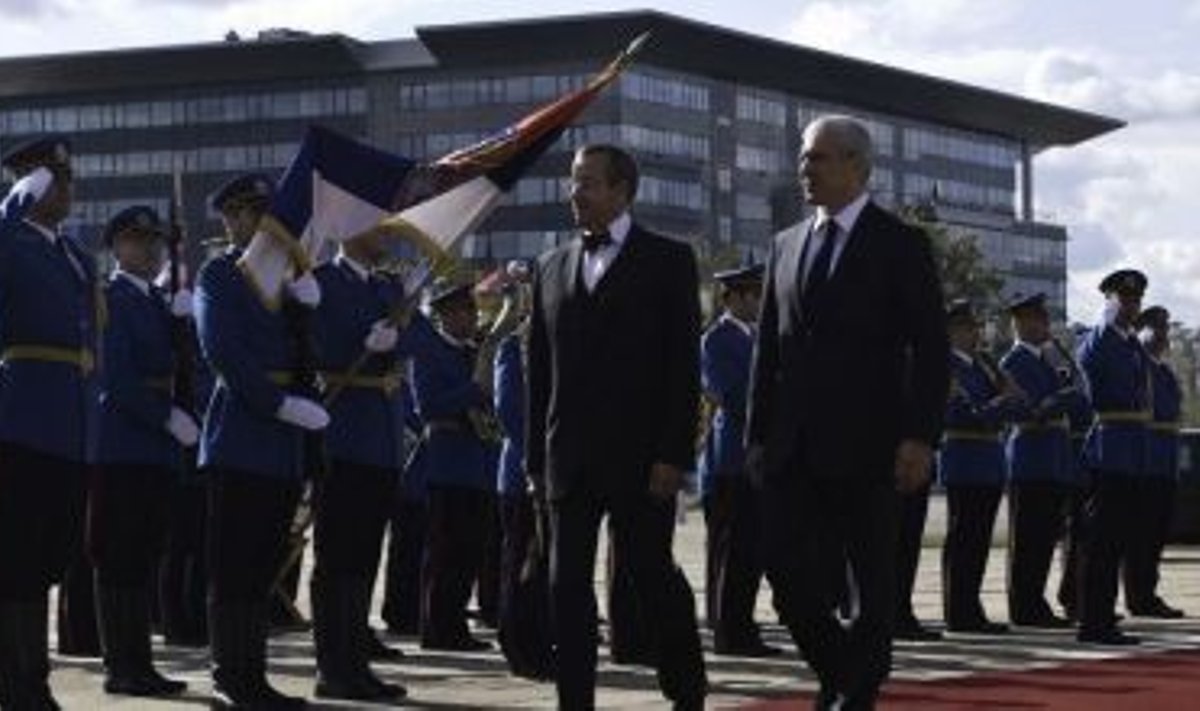 President Toomas Hendrik Ilves kohtumisel Serbia riigipea Boris Tadić’iga.   