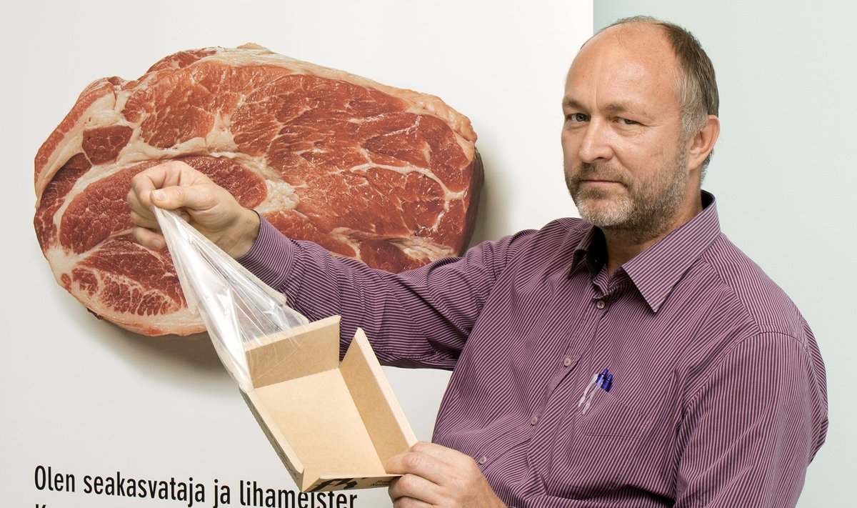 "Meie liha on värske ja tootepakendid on papist – nii säästame loodust," teatab Raul Maripuu.