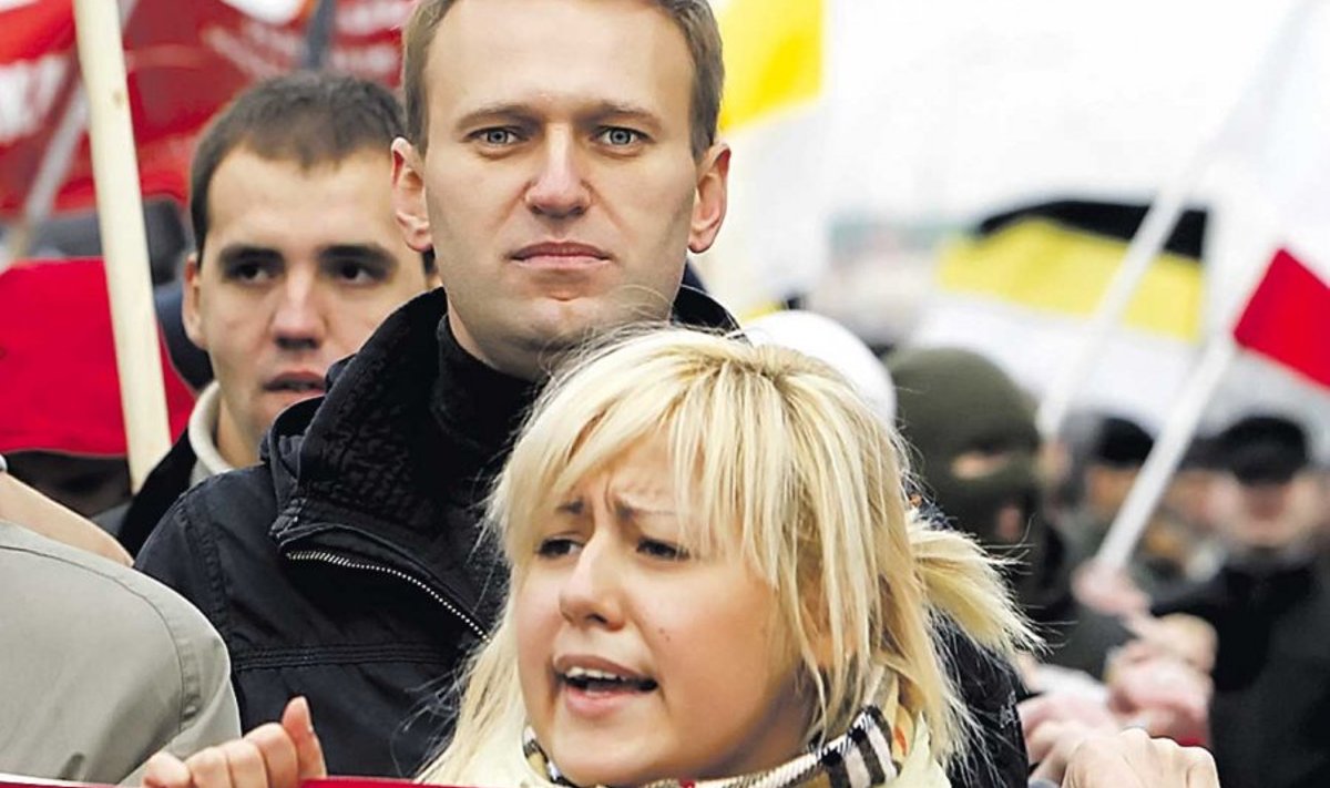 Aleksei Navalnõi tänavu novembris Moskvas Vene Marsil