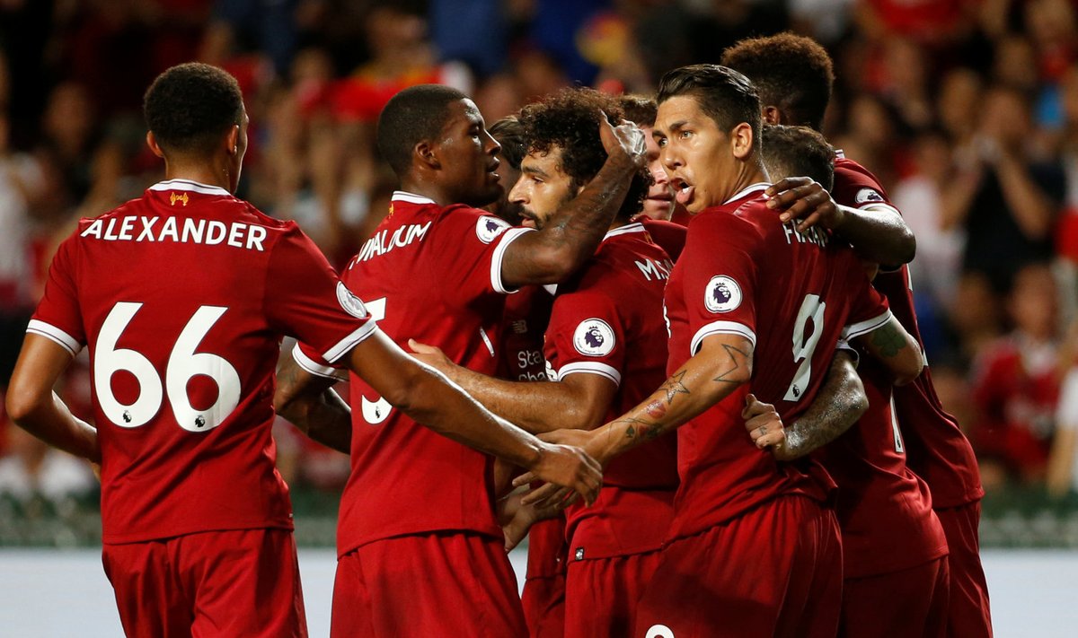 Liverpool tähistab Mohamed Salahi väravat