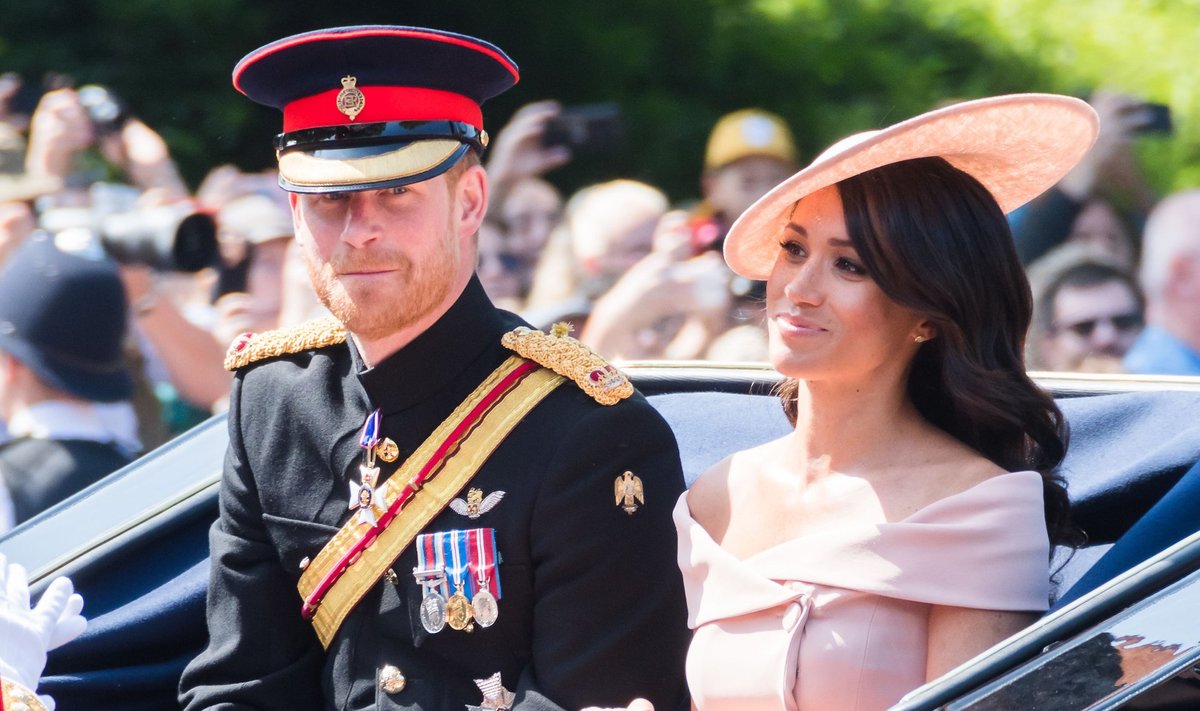 Prints Harry ja Meghan Markle 2018. aastal toimunud Trooping The Colouri tseremoonial