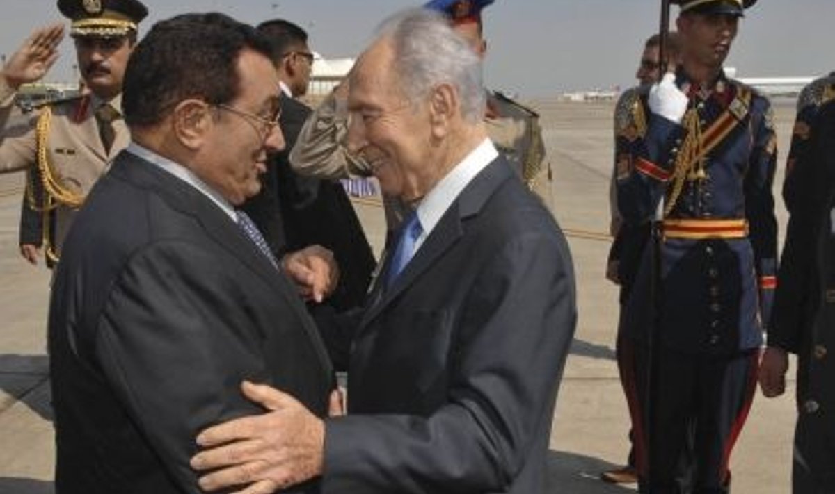 Egiptuse ja Iisraeli presidendid Hosni Mubarak ja Shimon Peres