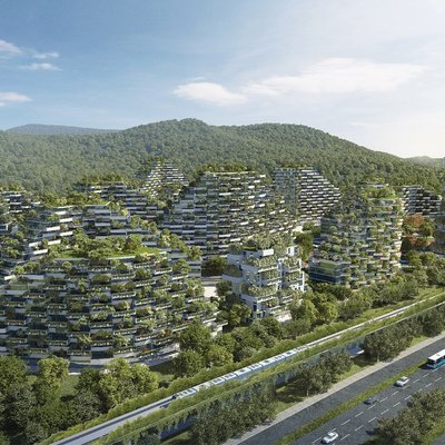 Liuzhou Forest City, Hiina, arhitekt Stefano Boeri.