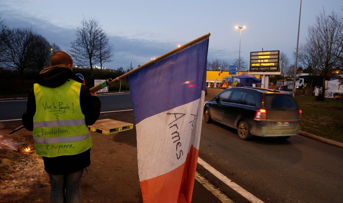 Tänahommikune meeleavaldus Pariisi-Brüsseli maanteel