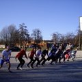 FOTOD: Loksa linna jüriööjooksul jõudsid esimesena finišisse Suusaväe mehed