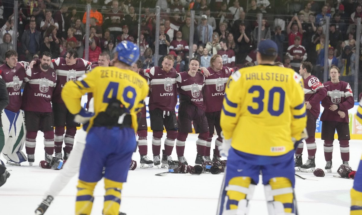 Läti koondise mängijad tähtistasid rootslaste ees võitu.