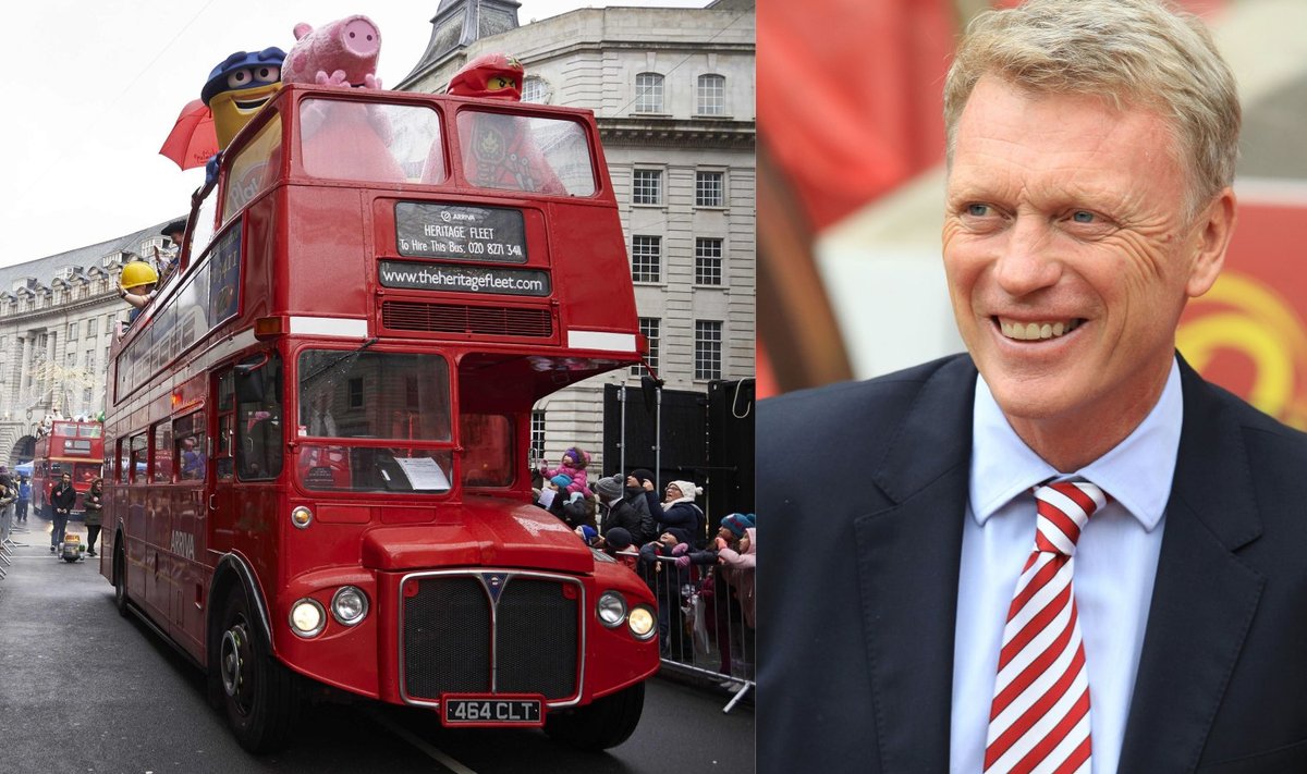 David Moyes lubas Liverpooli vastu kahekordse bussi parkida