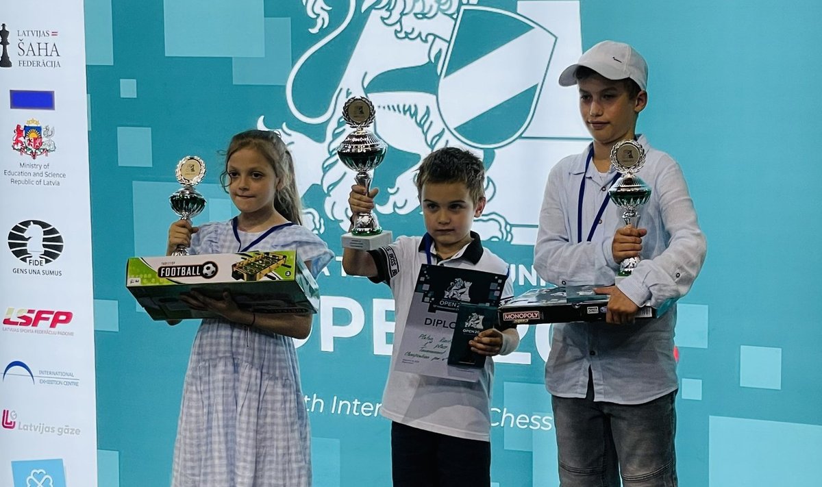 Юный шахматист из Эстонии одержал победу на RTU Open
