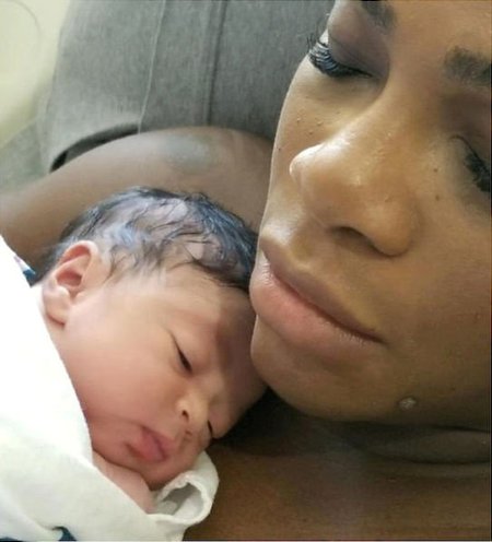 Serena Williams pisitütrega