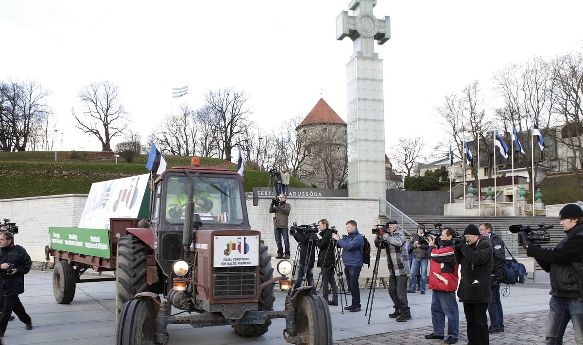 Põllumeeste samateemaline miiting 2012. aastal Tallinnas.