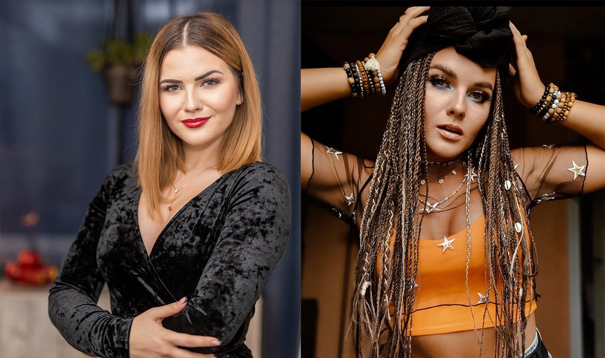 LEIA VIIS ERINEVUST: Vasakul on Merilin Taimre, blogijanimega Paljas Porgand aastal 2019. Paremal aga Cassia Shakti Šamotailo eelmisel suvel.