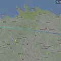 КАРТА: Следовавший из Таллинна в Петербург самолет был вынужден кружиться над Ида-Вирумаа