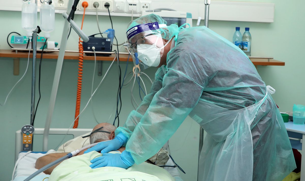 Аго Кыргвеэ во время пандемии коронавируса в Нарвской больнице