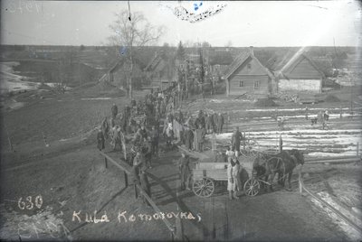 KULDA TOOMA: Eesti kullavoor Komarovkas 15. märtsi hommikul 1920 enne väljasõitu Jamburgi.