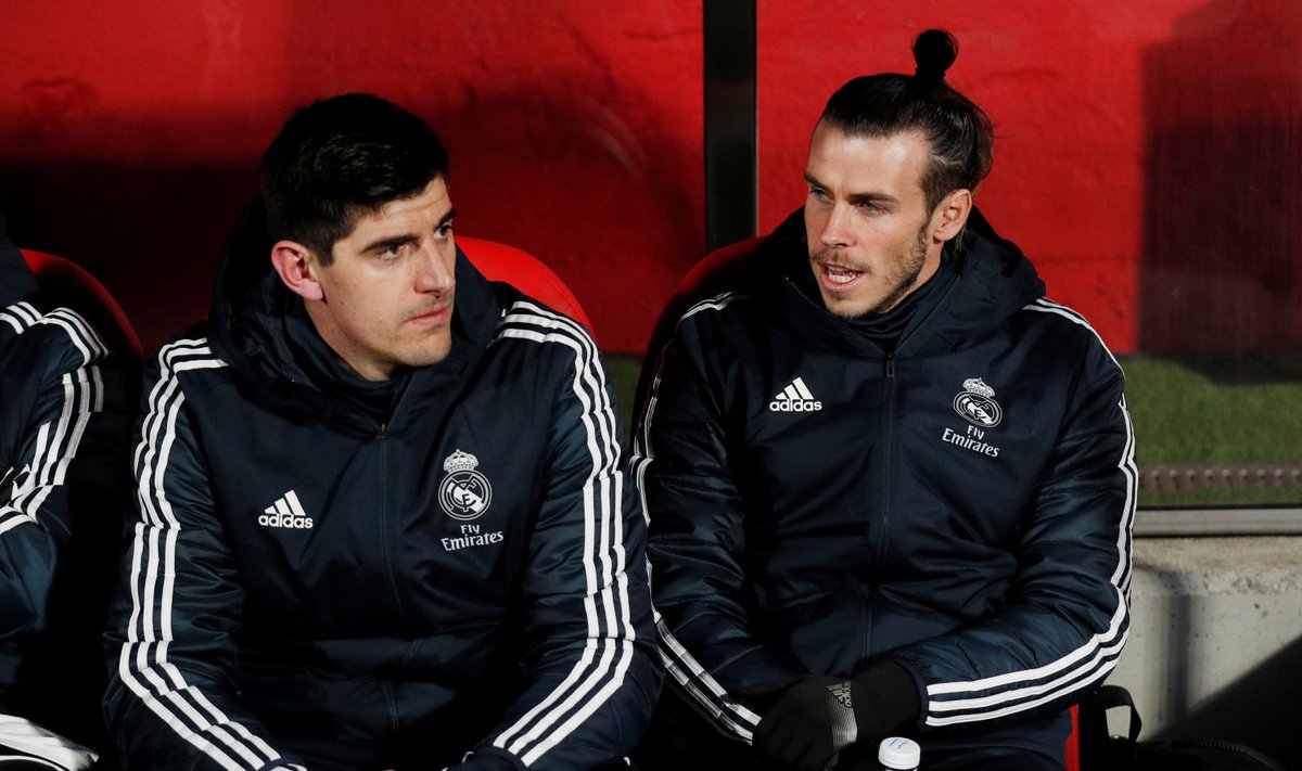 Thibaut Courtois ja Gareth Bale