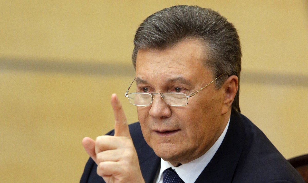 Ousted Ukrainian President Viktor Yanukovych