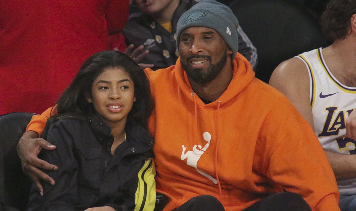 Kobe Bryant koos tütre Giannaga.