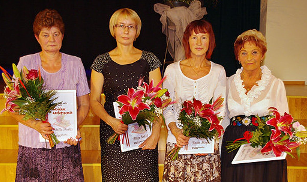 Malle Poska, Sirje Urbel, Karin Jürgen ja Elviira Grosberg.