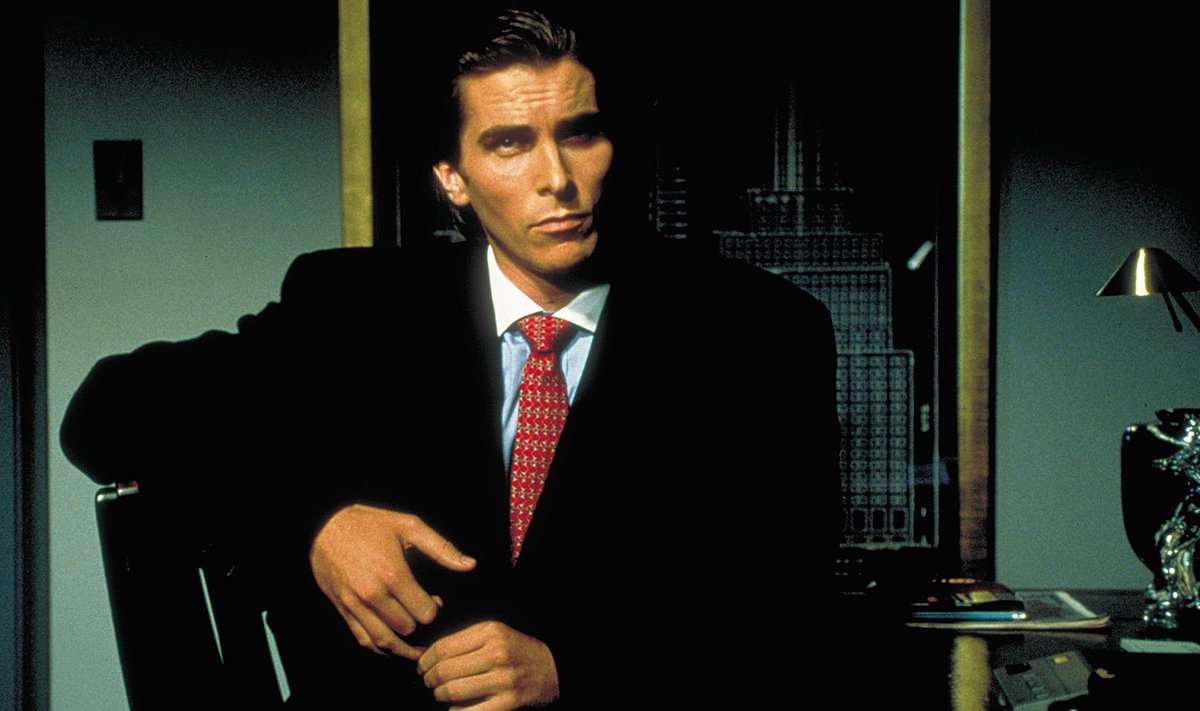 Filmis “Ameerika psühho” teeb läbimurderolli hilisem Hollywoodi superstaar Christian Bale.