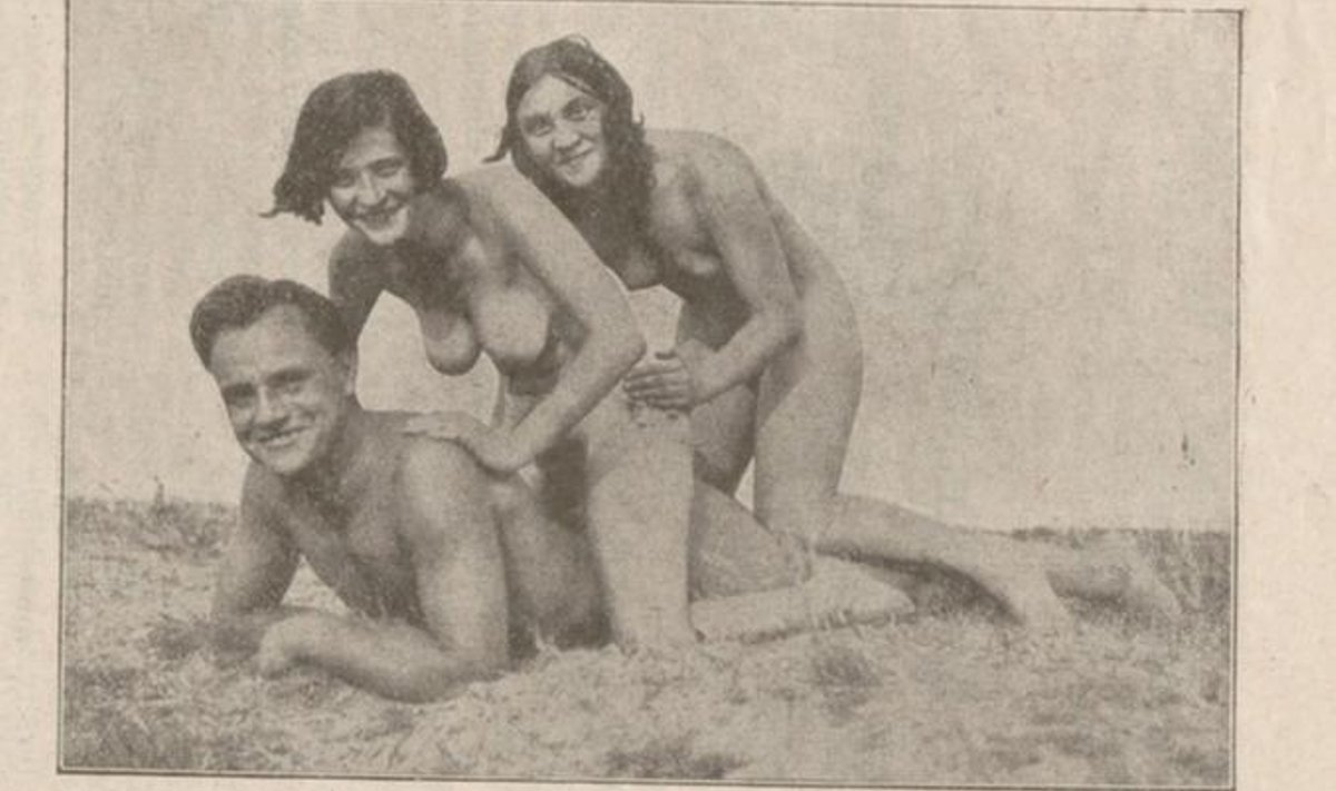 Lustlik rannapäev jõudis ajakirja Nauding (1931).