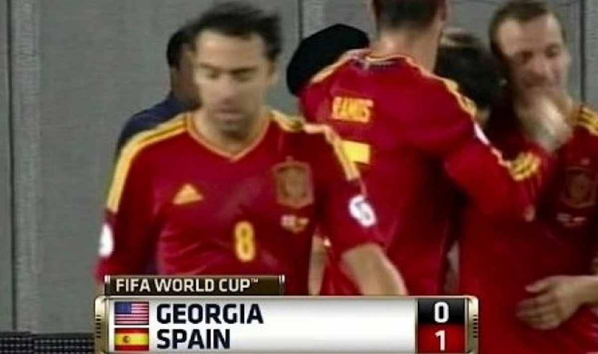 Gruusia-Hispaania mäng ESPNi telekanalis