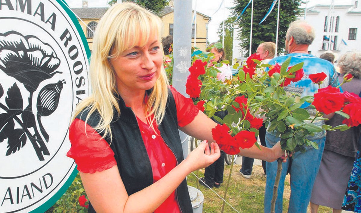 Põltsamaa Roosiaia  perenaine, OÜ Eesti Roos juht Annela Orasi on rahul, et maamüügi- draama rooside kasuks lõppes.