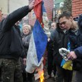 FOTOD: Lavrov nõudis Kiievi „kuraatoritelt“ Savtšenko tõttu rünnaku alla sattunud Vene esinduste julgeoleku tagamist