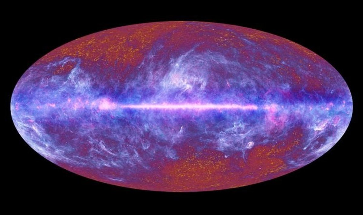 Plancki teleskoobi esimene foto universumist. Foto: ESA