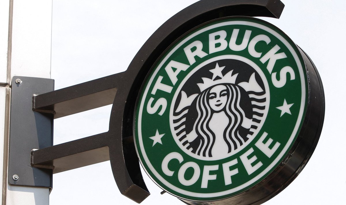 Starbucks logo.