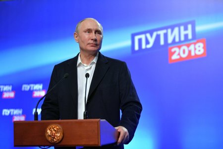 Vladimir Putin valimisõhtu pressikonverentsil