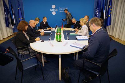 Jüri Luik ja Saksamaa kaitseminister Ursula von der Leyen