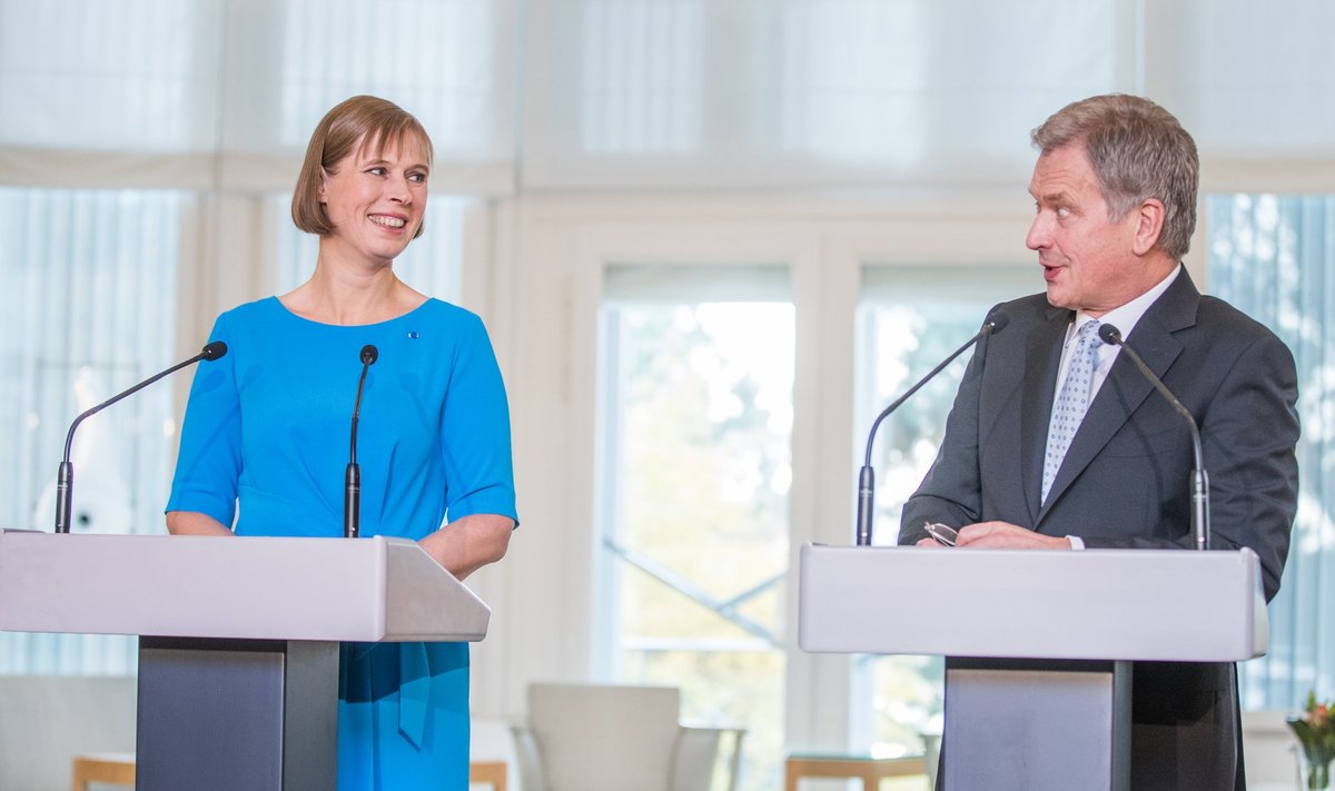 Eesti president Kersti Kaljulaid ja Soome president Sauli Niinistö Kaljulaidi tutvumisvisiidil Soomes