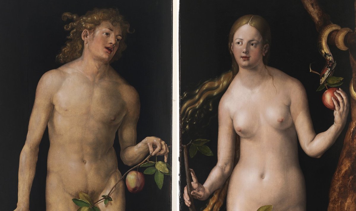 Aadam ja Eeva. Kunstnik: Albrecht Dürer