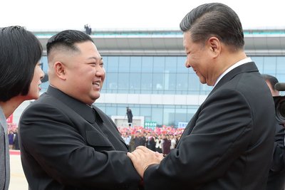 Kim ja Xi 2019. aastal Pyongyangis