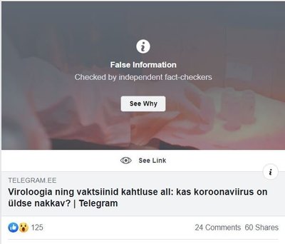 Facebooki faktikontroll