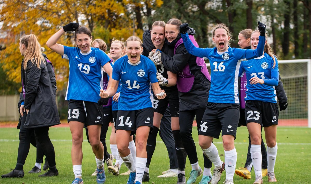 Eesti jalgpallinaiskond pääses Balti liiga finaali.