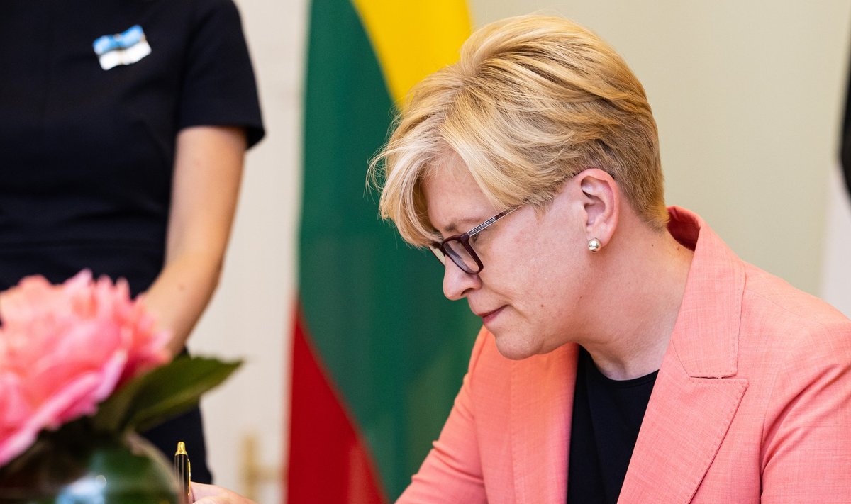 Leedu peaminister Ingrida Šimonytė Stenbocki majas 01.07.2021