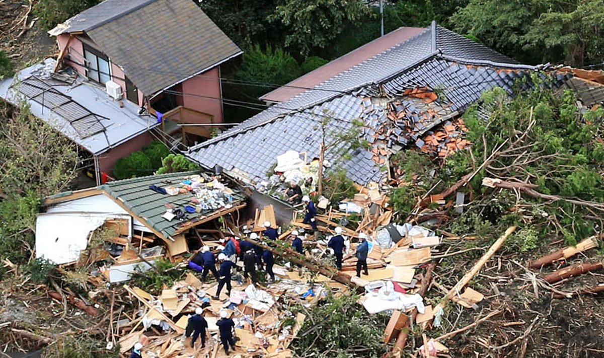 Jaapani taifuun. Foto illustratiivne.