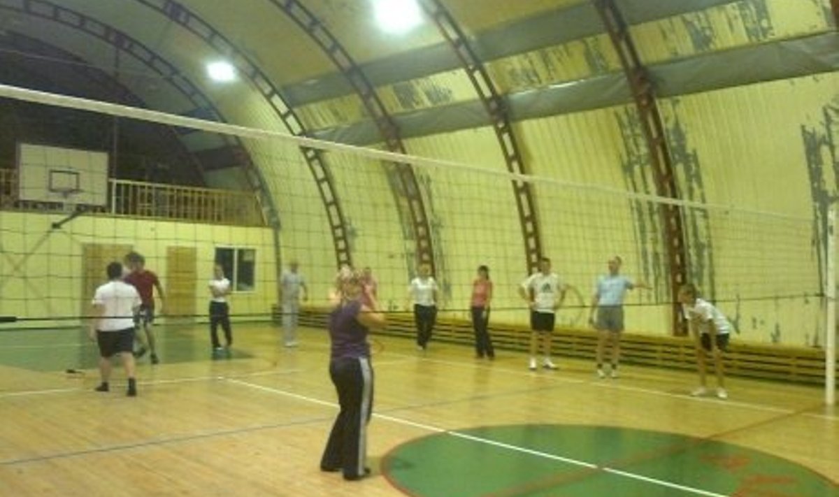 Indiaca esimene treening Kabala spordihoones 3. oktoobril. Foto Aili Roosa