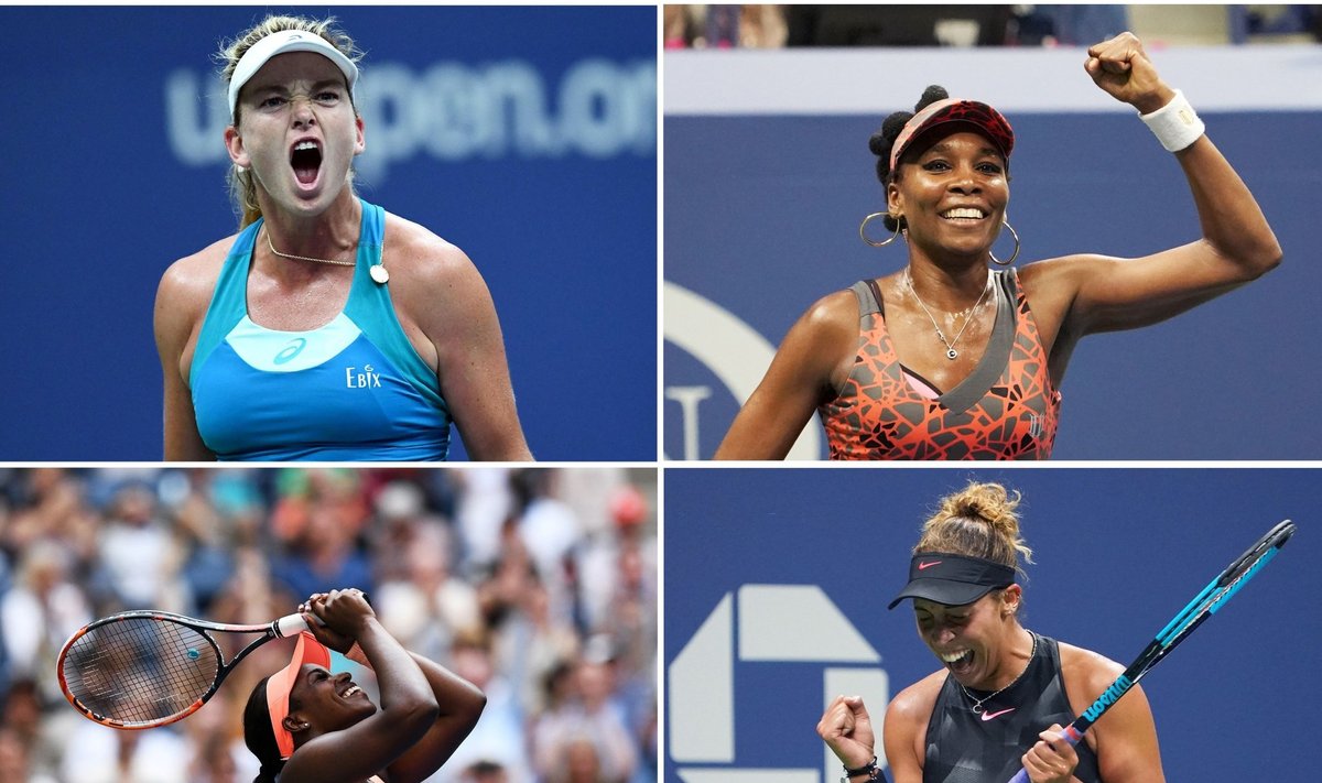 US Openi naisüksikmängu poolfinalistid, kõik ameeriklannad